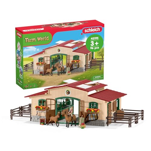 Schleich Establo con Caballos y Accesorios 42195