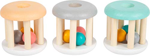 Small Foot Set de 3 sonajeros pastel
