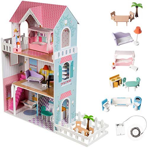 Mamabrum Casa de Muñecas XXL con LED