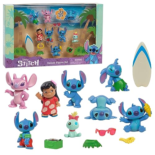 Set Deluxe de 13 figuras de Lilo y Stitch de Disney