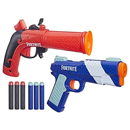 Nerf Set Doble Fortnite con dos lanzadores de licencia oficial y dardos Elite