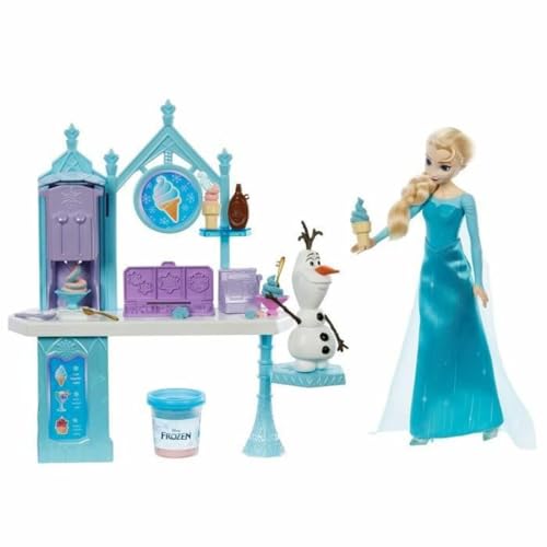 Mattel Disney Frozen — Heladería de Elsa y Olaf (con plastilina)