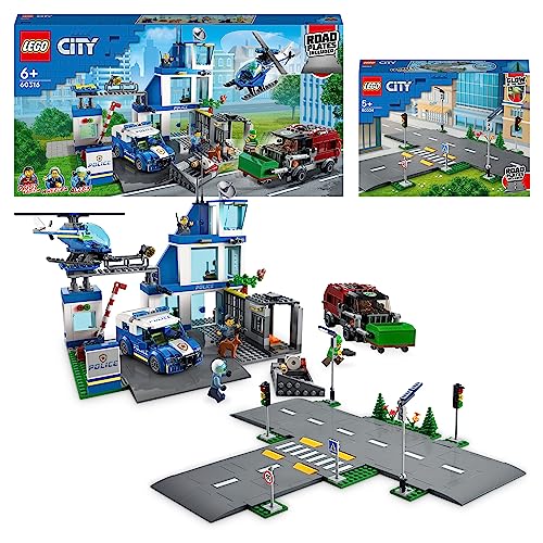 LEGO City Excavadora de Obra Amarilla Perforadora de Juguete, Regalo de Cumpleaños para Niños y Niñas de 8 Años o Más, Minifiguras de Conductor, Obrero y Arquitecto, Juego Creativo 60420