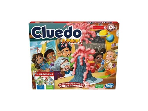 Hasbro Gaming Cluedo Junior juego de mesa de detectives 2 en 1 para niños