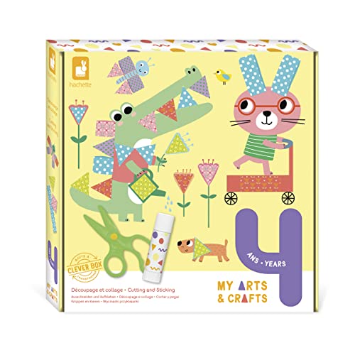 Janod My Arts and Crafts kit de cortar y pegar, regalo creativo para 5 años