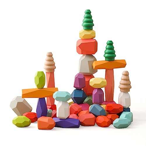 Promise Babe piedras de equilibrio de madera Montessori