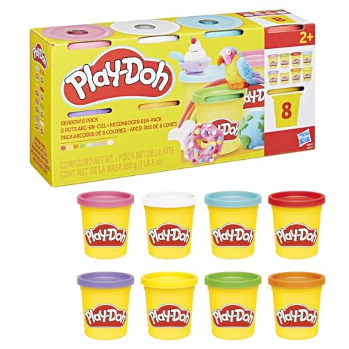Play-Doh Pack de 8 Botes Arcoíris