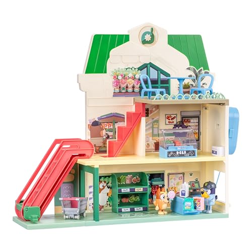 Bluey Set de Juego Supermercado de 3 pisos con figura exclusiva de Bingo