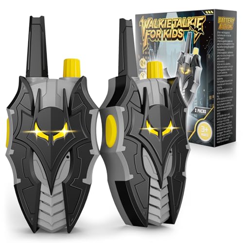 Kidluna walkie talkies para niños con luces, juego de exterior y comunicación