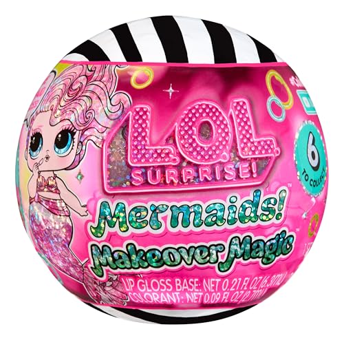 L.O.L. Surprise Mermaids Makeover Magic Tots, muñeca sirena con maquillaje DIY