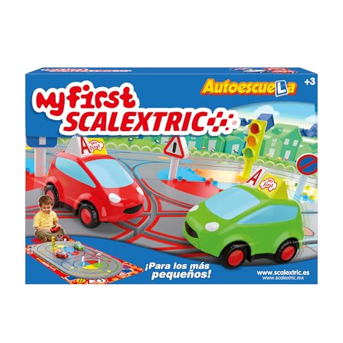 SCALEXTRIC - Circuito Preescolar My First Scalextric - Pista de Carreras Completa, Coches y mandos incluidos - Juguete para niños a Partir de 3 años
